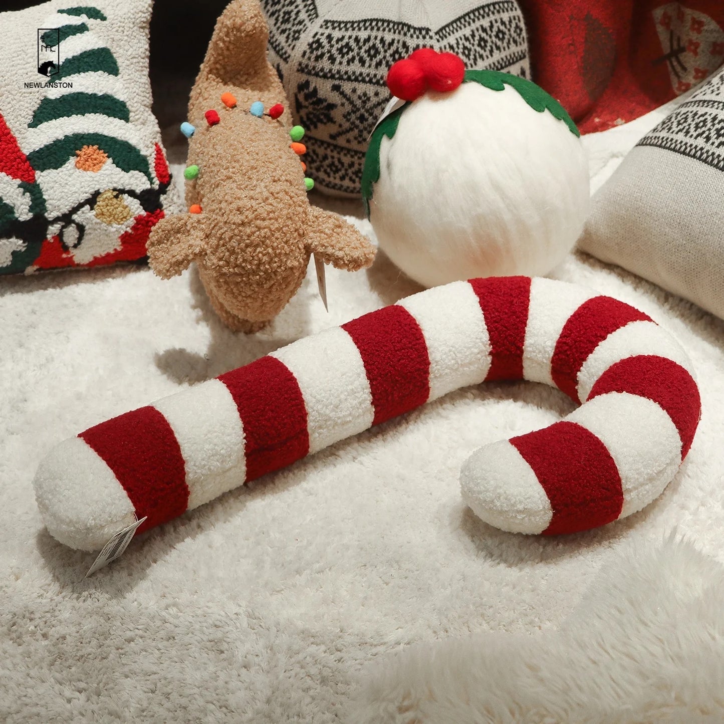 Red Candy Cane Cushion