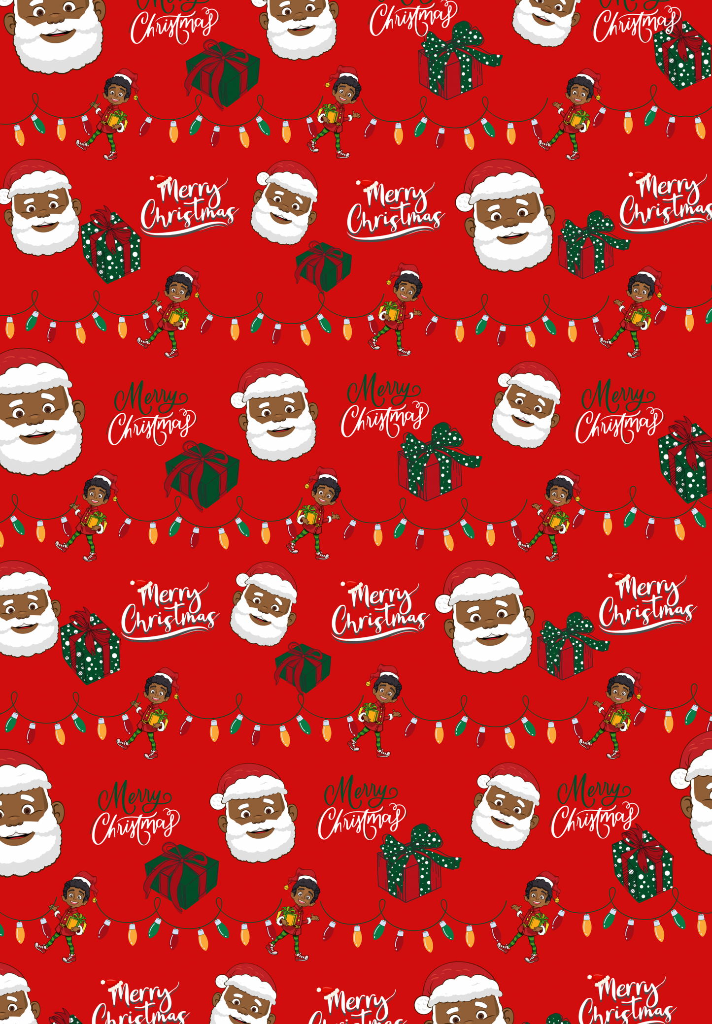 Santa’s Helper Wrapping Paper