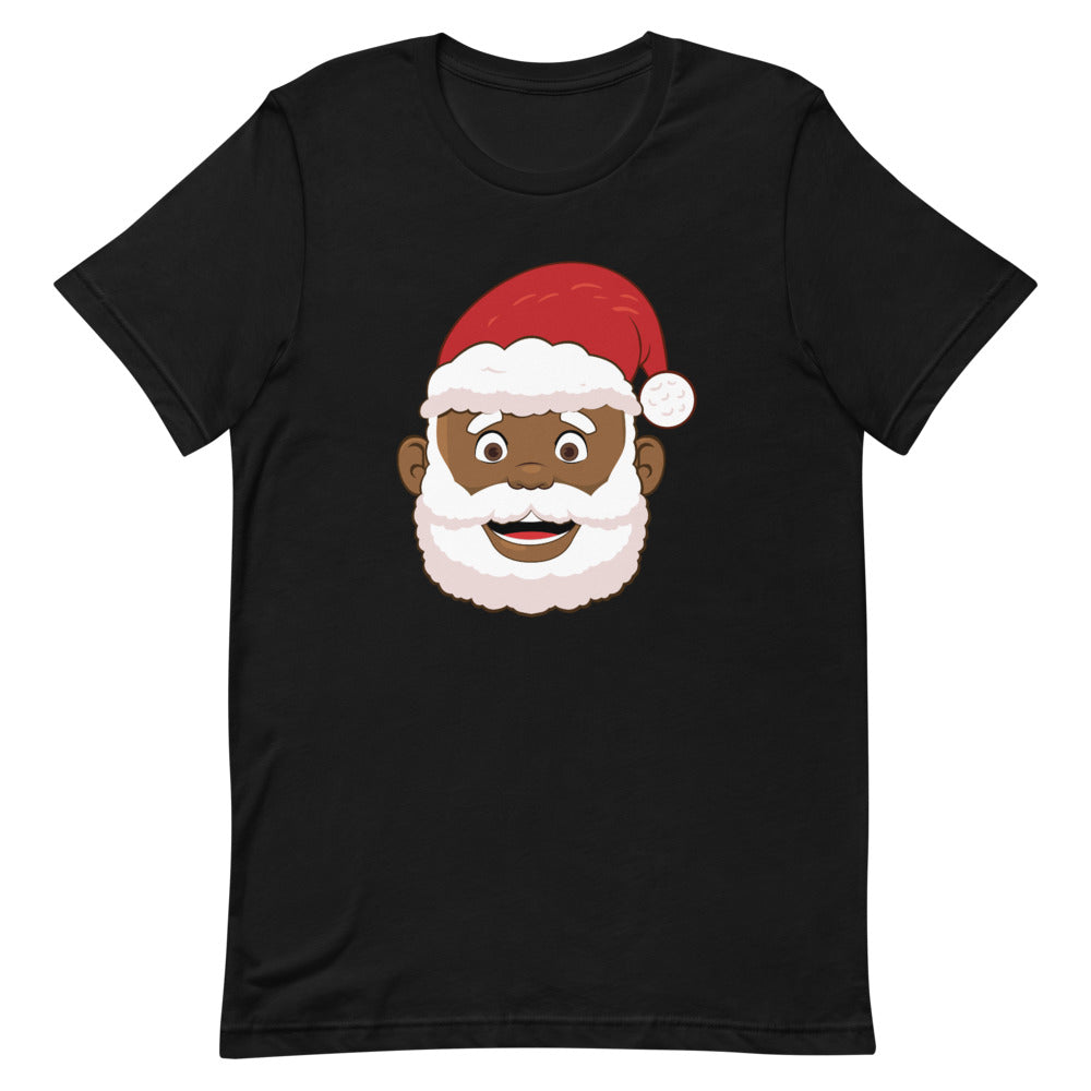 Black santa hot sale shirt