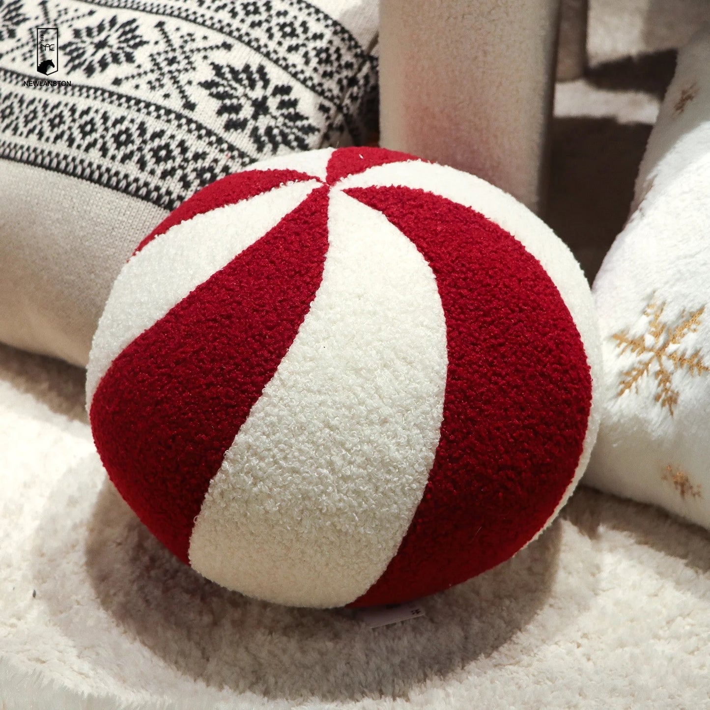 Red Peppermint Cushion