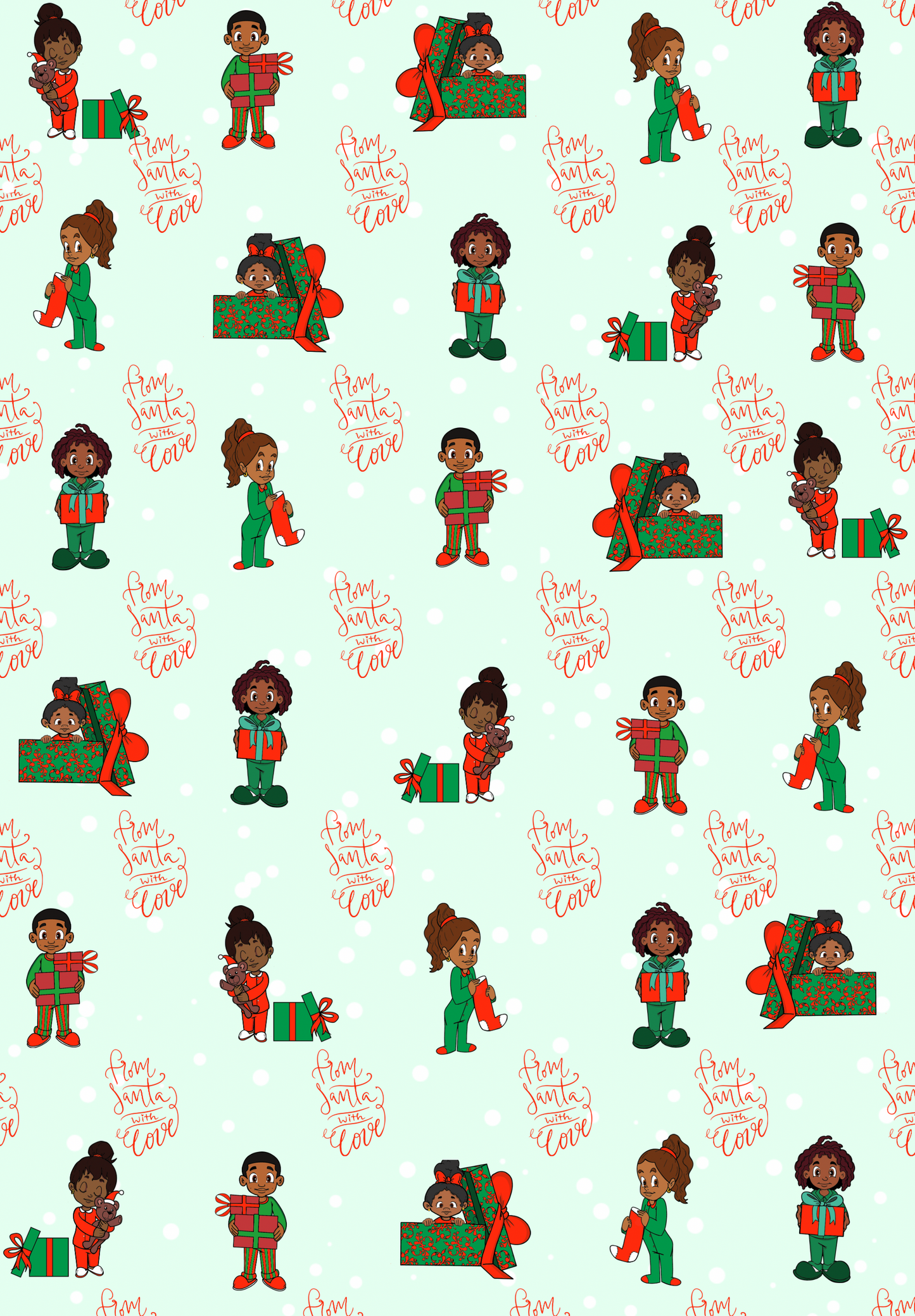 Santa’s Gift Wrapping Paper