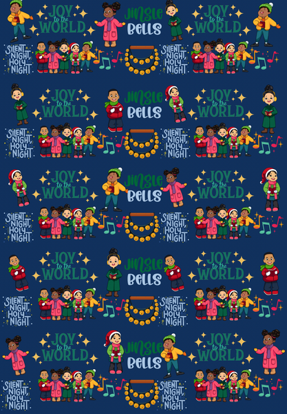 Christmas Carolers Wrapping Paper