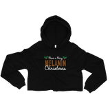 Melanin Christmas Crop Hoodie