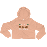 Melanin Christmas Crop Hoodie