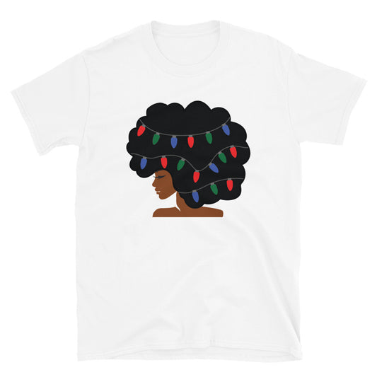 Christmas Afro Short-Sleeve T-Shirt